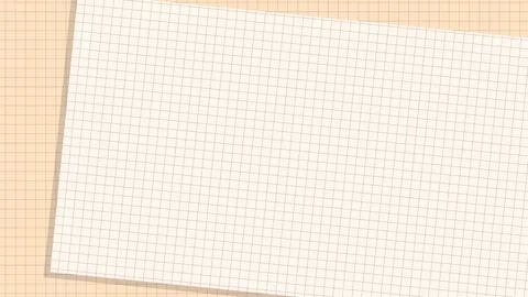 Blank Graph Paper on Beige Background for Mathematics or Designs Stock Illustration