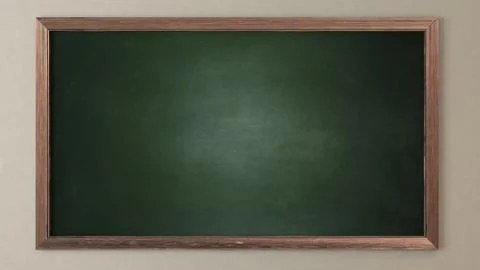 Blank green blackboard Stock Illustration