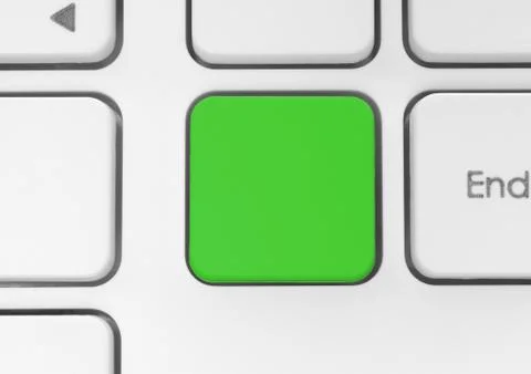 Blank green button. Stock Photos