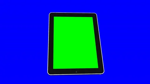 Blank Green Screen Tablet Pc Stock Footage 37532712