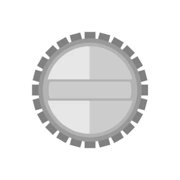 Blank Grey Silver Circular Emblem Badge Vector Illustration Graphic Stock Illustration
