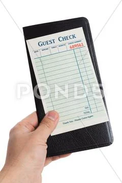 Blank Guest Check Stock Photos