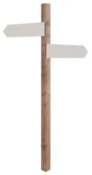 Blank guide post Stock-Fotos