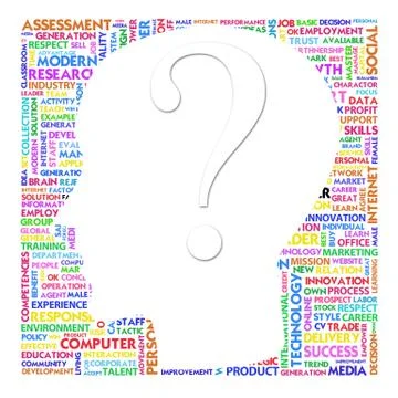 Blank head with question mark Stock Illustration