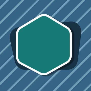 Blank Hexagon And Rectangular Structure With Copy Space For Branding Over イラスト素材
