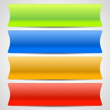 Blank Horizontal Button or Banner Backgrounds, Shapes with Distortion Ilustración de archivo