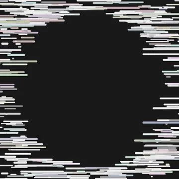 Blank horizontal stripe background template - vector frame graphic Illustrazione stock