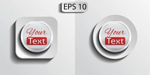 Blank icon paper effect Stock Illustration