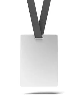 Blank ID Badge 스톡 일러스트