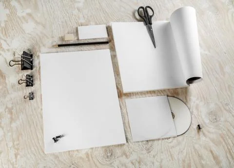 Blank ID mockup Foto stock