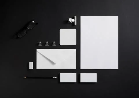 Blank ID template Foto stock