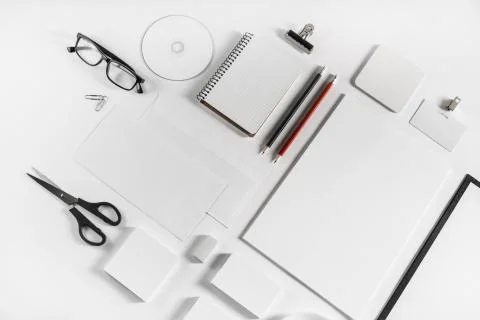 Blank ID template Foto stock