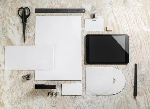 Blank identity template Stock Photos