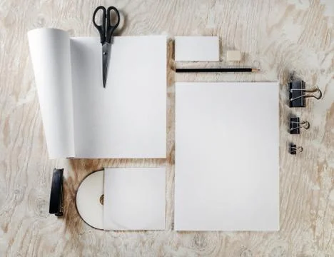 Blank identity template Stock Photos