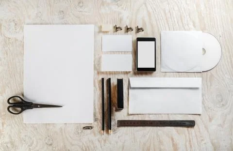 Blank identity template Stock Photos