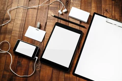Blank identity template Stock Photos