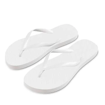 A blank image of a flip flop isolated on a white background Stock Illustration