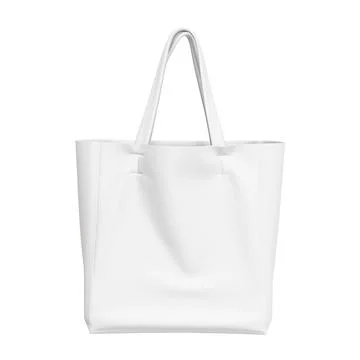 A blank image of a Shopper Bag isolated on a white background Stock Illustration