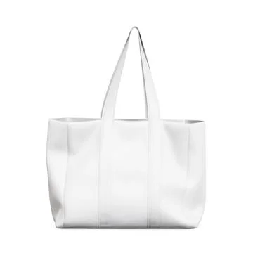 A blank image of a Shopper Bag isolated on a white background Stock Illustration