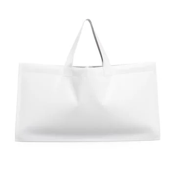 A blank image of a Shopper Bag isolated on a white background Stock Illustration