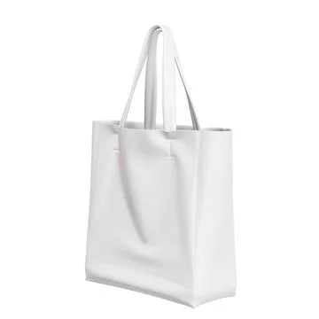 A blank image of a Shopper Bag isolated on a white background Stock Illustration