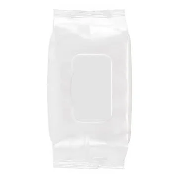 A blank image of a Wet Wipes Pack isolated on a white background Stock Illustration
