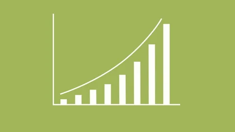 Blank infographic on green background Stock-Footage 97887440