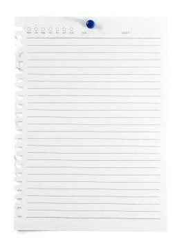 Blank isolated notepad with clipping path Stock Photos