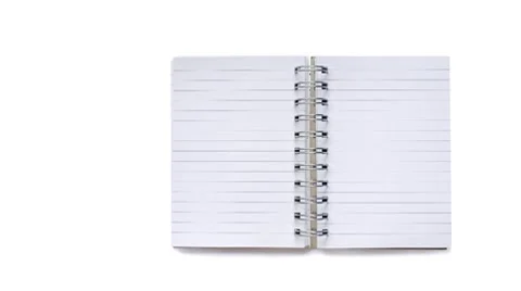 Blank isolated notepad Stock Footage 8833712