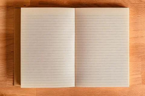 Blank journal on Desk Stock-Fotos
