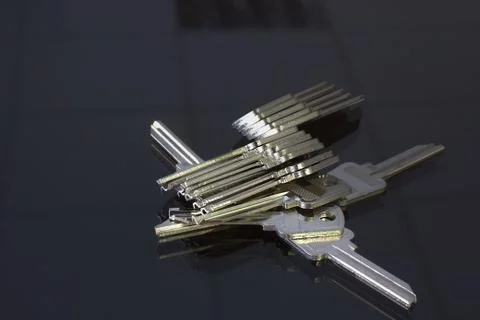Blank keys for cutting Stock Photos