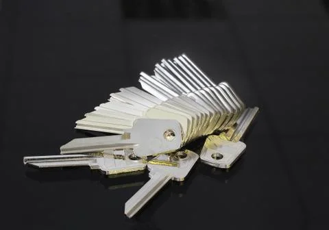 Blank keys for cutting Foto stock