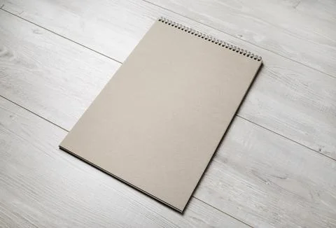 Blank kraft notebook Stock Photos