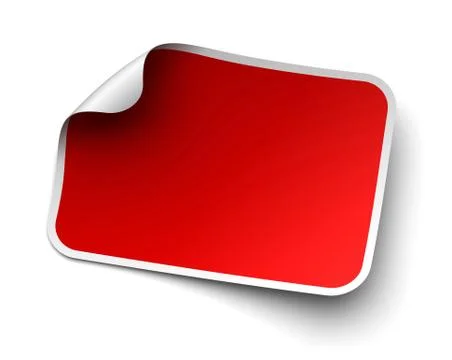 Blank label concept  3d illustration Ilustração Stock