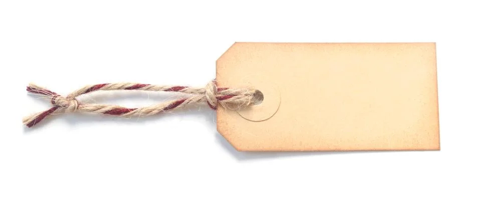 Blank Label Foto stock