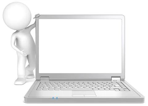 Blank Laptop. Stock Illustration