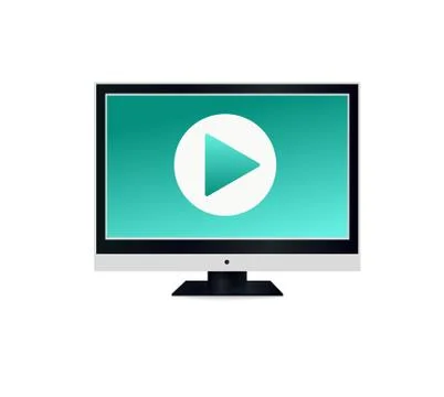 A blank LCD screen, plasma displays or TV to your design. Stock Illustration
