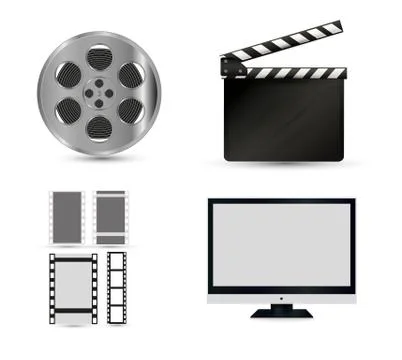 A blank LCD screen, plasma displays or TV to your design. Stock Illustration