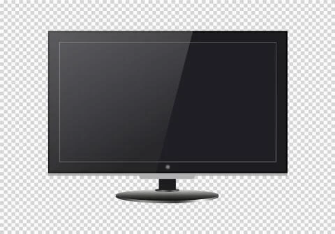 A blank LCD screen, plasma displays or TV to your design. Stock Illustration