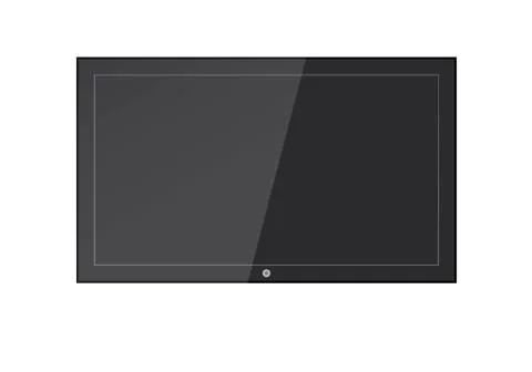 A blank LCD screen, plasma displays or TV to your design. Stock Illustration