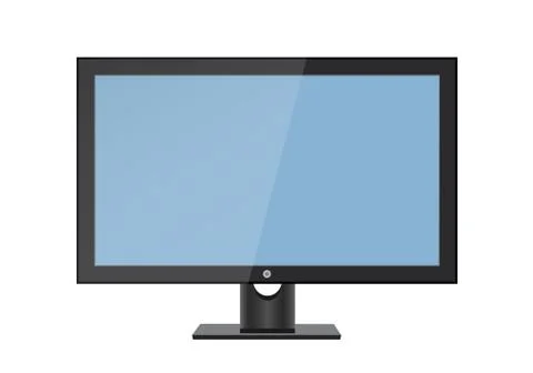 A blank LCD screen, plasma displays or TV to your design. Illustrazione stock