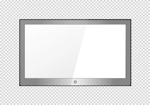 A blank LCD screen, plasma displays or TV to your design. Stock Illustration