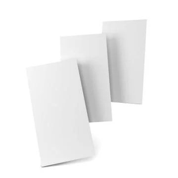 Blank leaflet mockup Stock Illustration