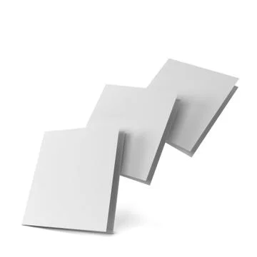 Blank leaflet mockup Stock Illustration