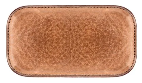 Blank leather label Stock Photos