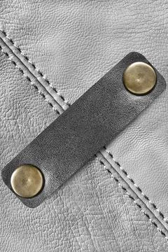 Blank leather patch Stock Photos