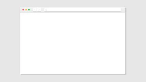 Blank light mode web browser window. イラスト素材