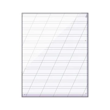 Blank lined calligraphy paper with diagonal grid Stock Illustration