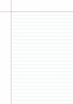 Blank Lined Notebook Page Stock Illustration