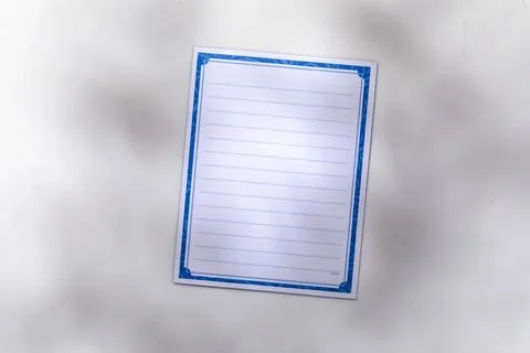 Blank lined notepad on white background Stock Photos